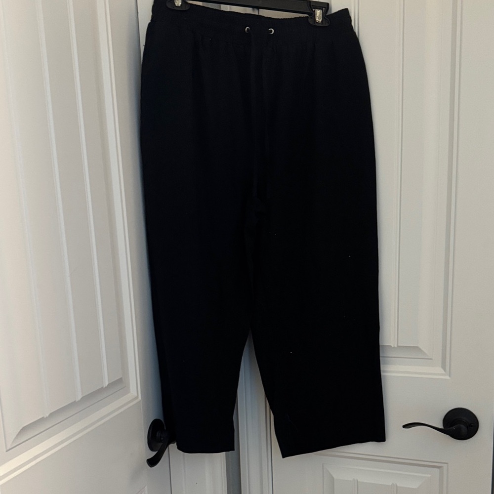 Elegant Women's Black Wide Leg Pants